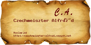 Czechmeiszter Alfréd névjegykártya
